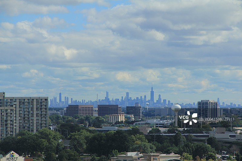 芝加哥天际线图片素材