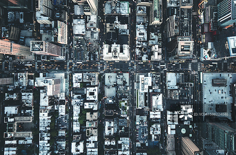 纽约市中心鸟瞰图片素材