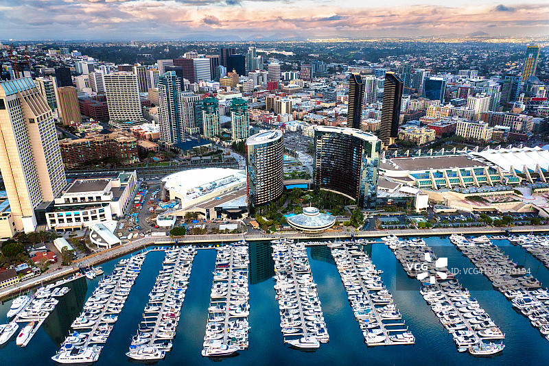 圣地亚哥城市景观航拍图片素材