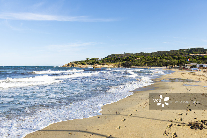 法国圣特罗佩海滩图片素材