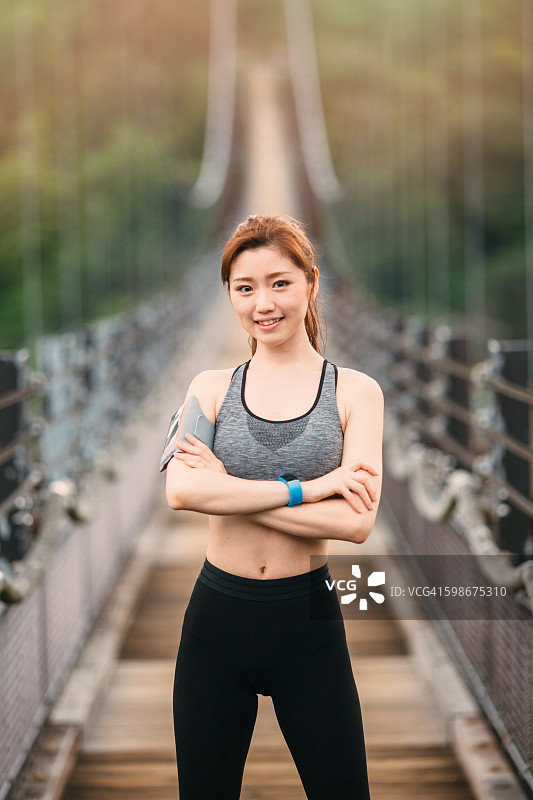 休息中的跑步女人图片素材