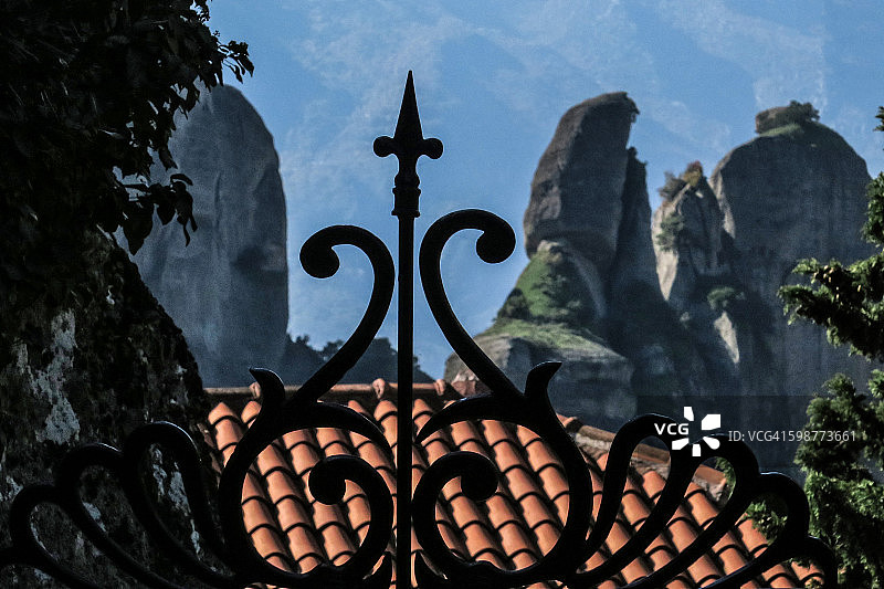 Agios Stephanos修道院，位于梅泰奥拉卡兰巴卡图片素材