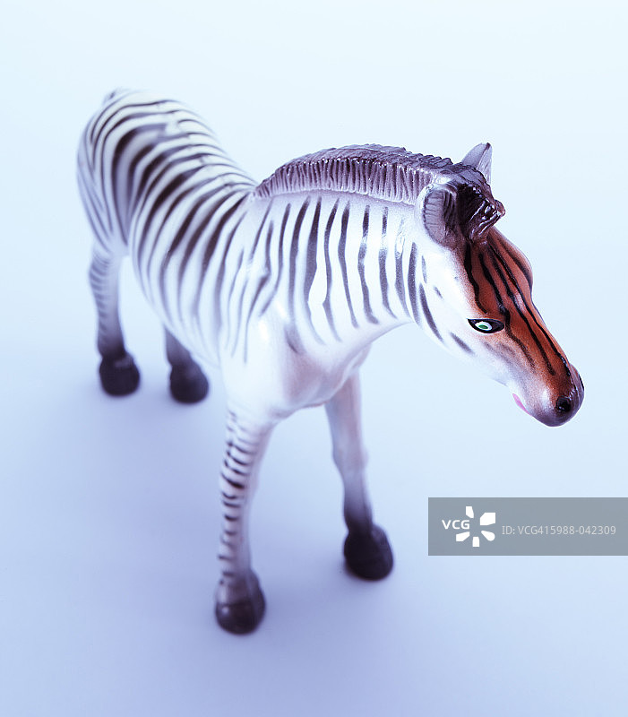 塑料斑马雕像图片素材