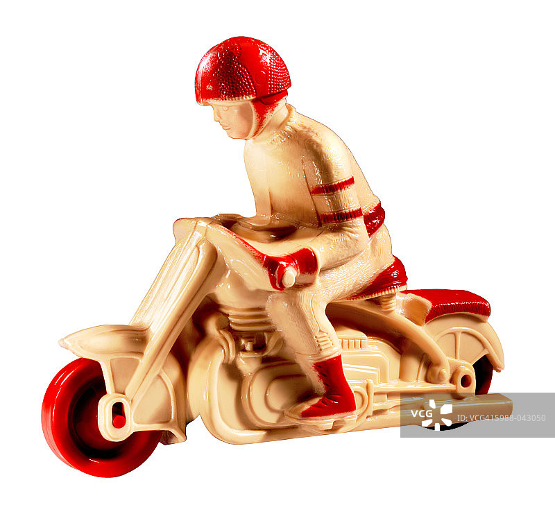 玩具摩托车和骑手图片素材