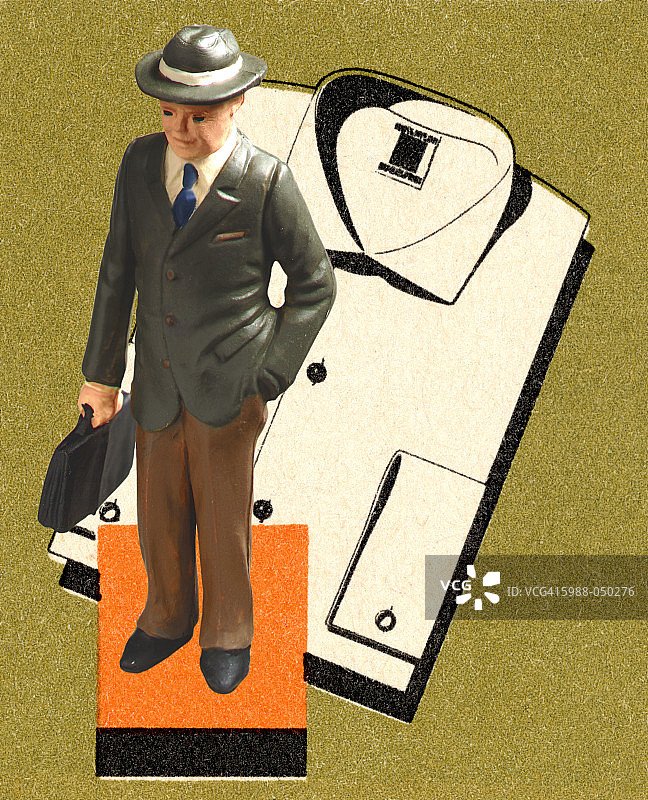 商人衬衫小雕像图片素材