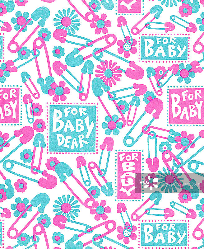 婴儿尿布别针图片素材