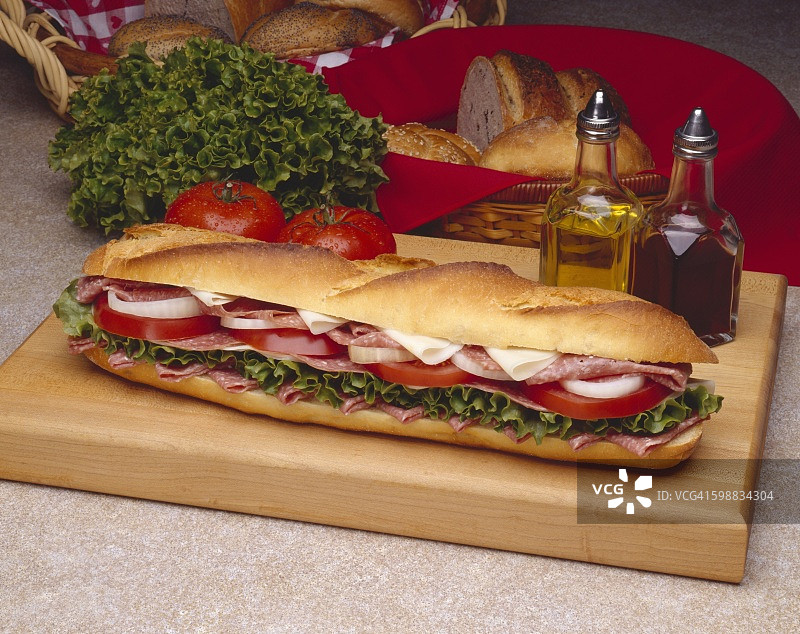 萨拉米干酪潜艇堡图片素材