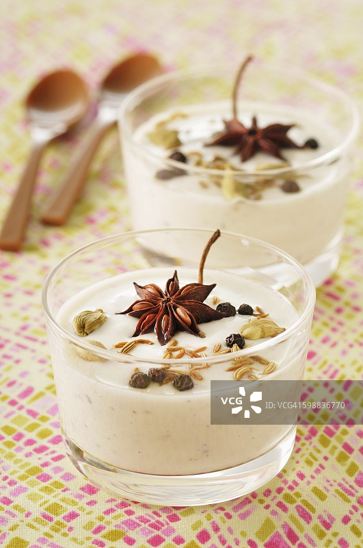 香料意式奶冻图片素材