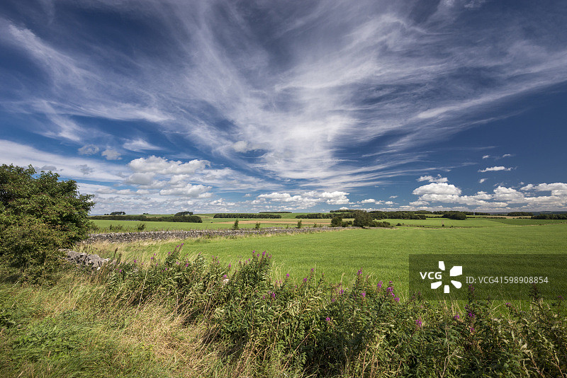 夏日乡村天空图片素材
