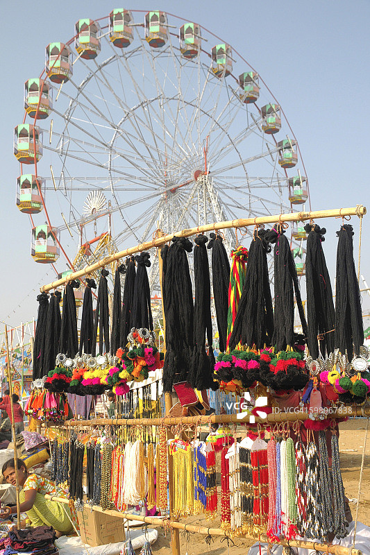印度拉贾斯坦邦普什卡集市景色图片素材