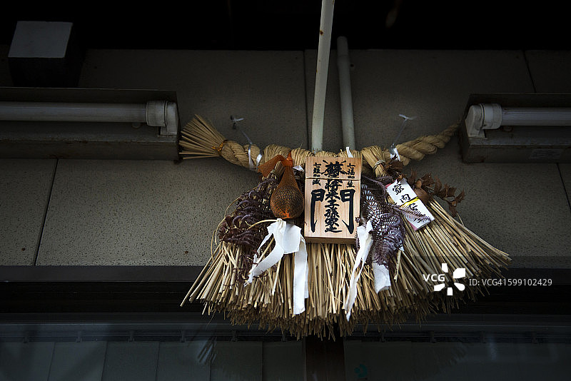 门上注连绳图片素材