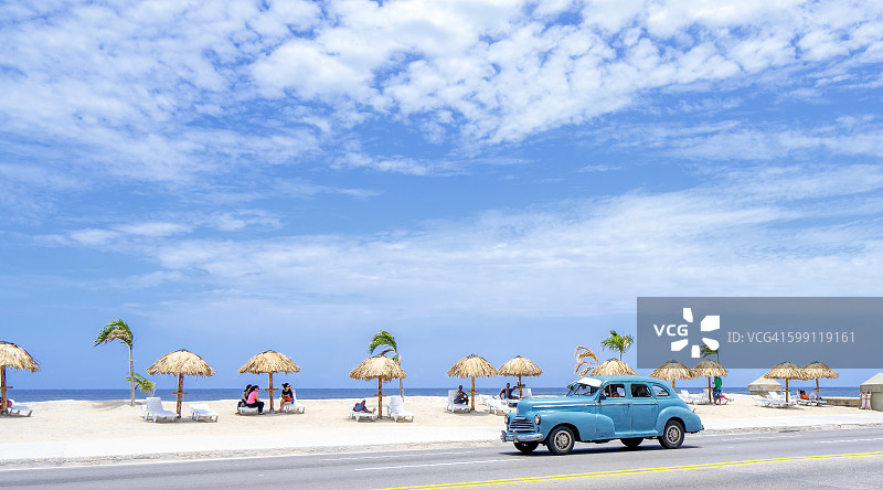 古巴哈瓦那海滩图片素材