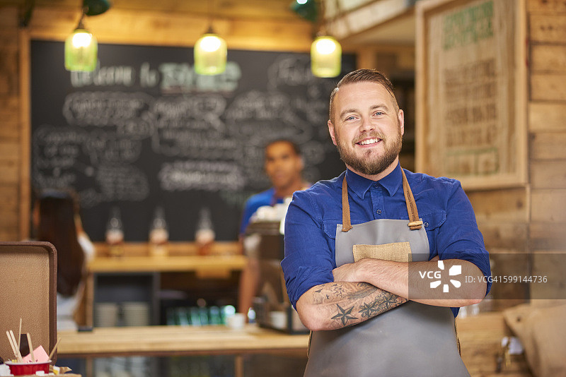咖啡店创业者图片素材