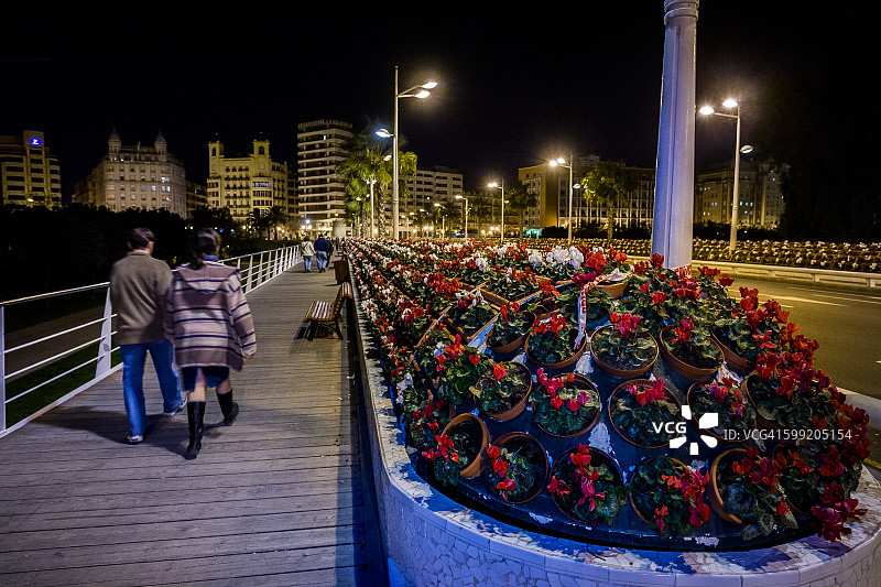西班牙瓦伦西亚法雅节图片素材