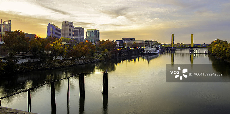 萨克拉门托日出景色图片素材