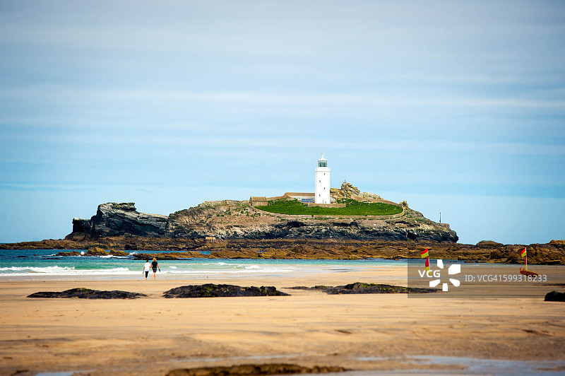 英国康沃尔郡戈德雷维灯塔图片素材