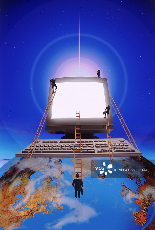 国际商务与企业阶梯图片素材