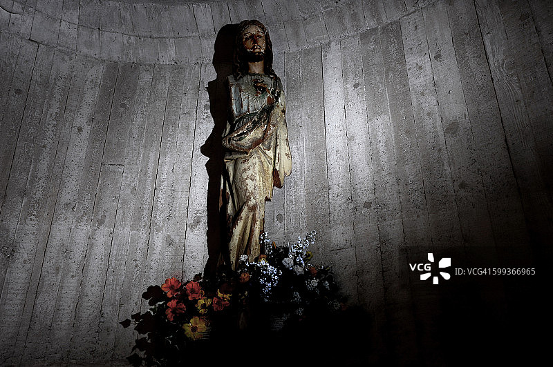 瓦jon特悲剧幸存的耶稣像图片素材