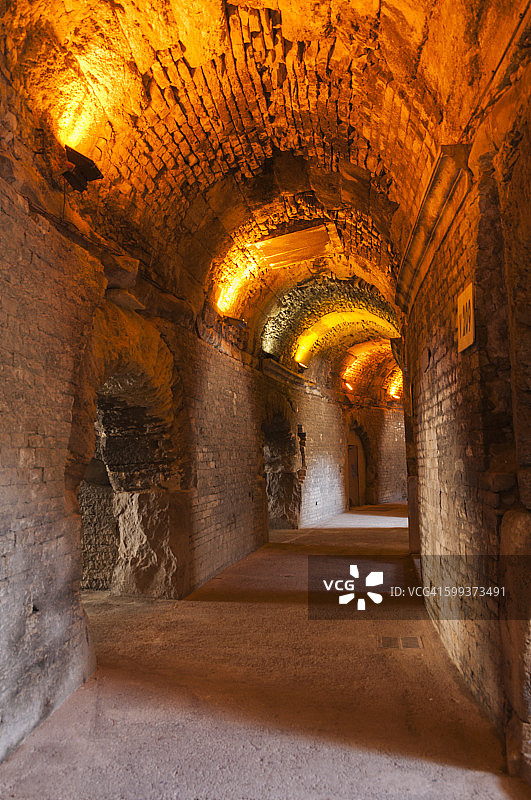 公元70年的阿雷纳圆形剧场图片素材