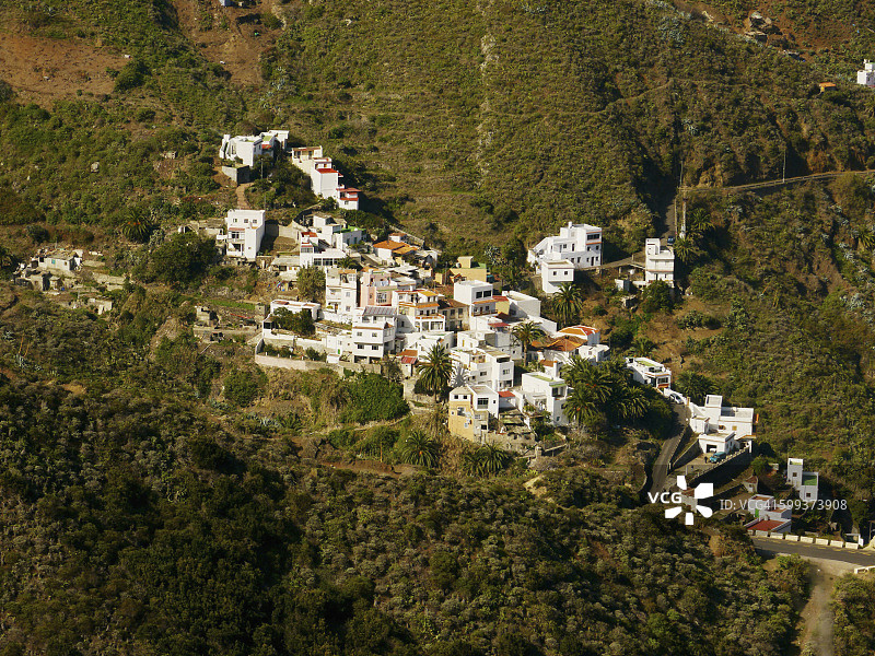西班牙加那利群岛特内里费岛塔加纳纳村庄图片素材