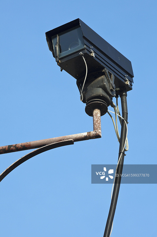 英国街头的闭路电视监控图片素材