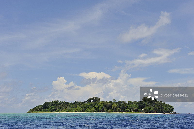 西巴丹岛：婆罗洲岛屿，沙巴州，马来西亚，东南亚图片素材