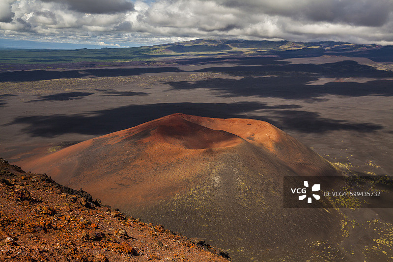 勘察加托尔巴奇克火山喷发后的景观图片素材