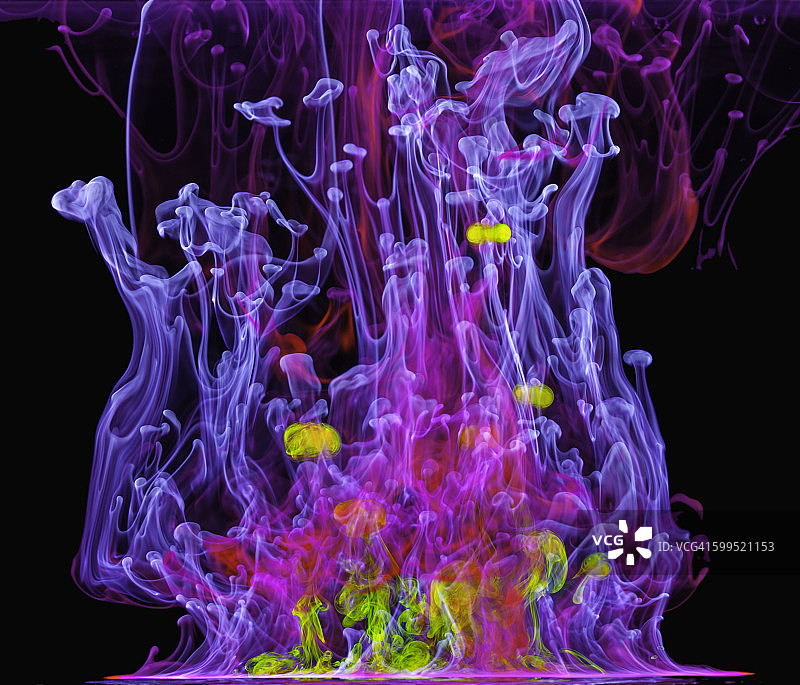 水下紫外线染料图片素材