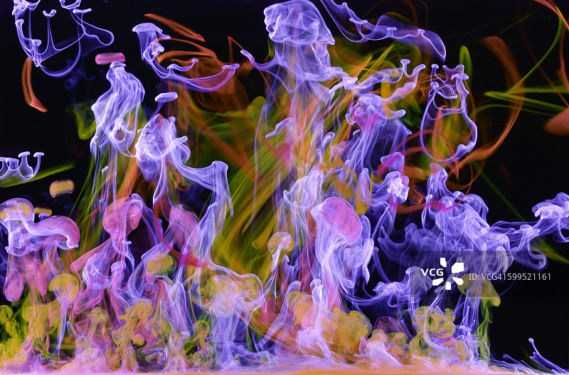 水下紫外线染料图片素材