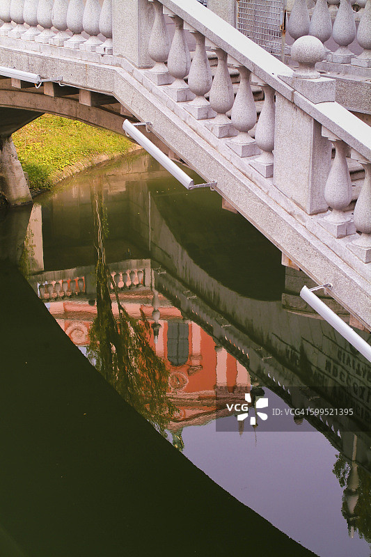 斯洛文尼亚卢布尔雅那三重桥图片素材