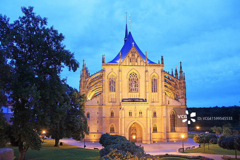 捷克共和国库特纳霍拉圣芭芭拉教堂图片素材