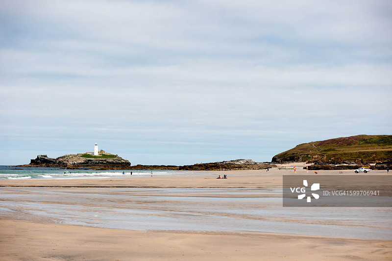 从吉维西安看到的戈德雷维灯塔图片素材