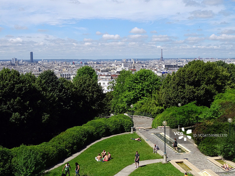 巴黎贝尔维尔公园图片素材