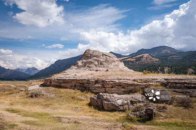 黄石国家公园的苏打比尤特图片素材