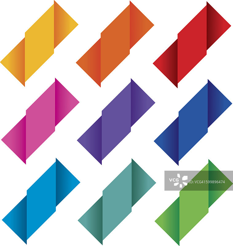 折叠标签7图片素材