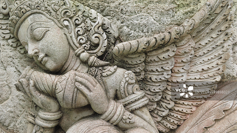 普吉岛废弃的浅浮雕图片素材