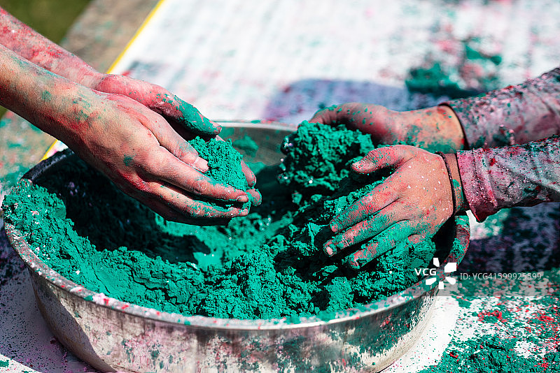 印度洒红节图片素材