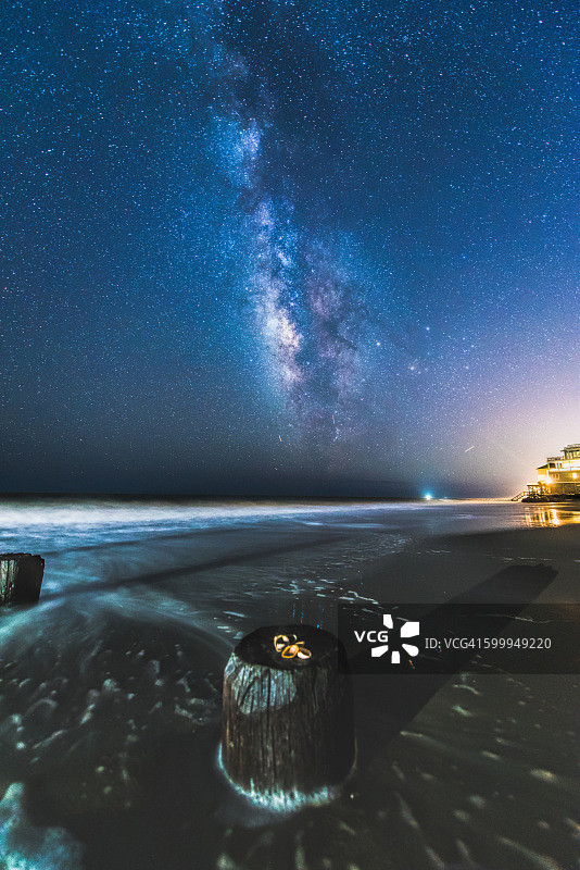银河海滩图片素材
