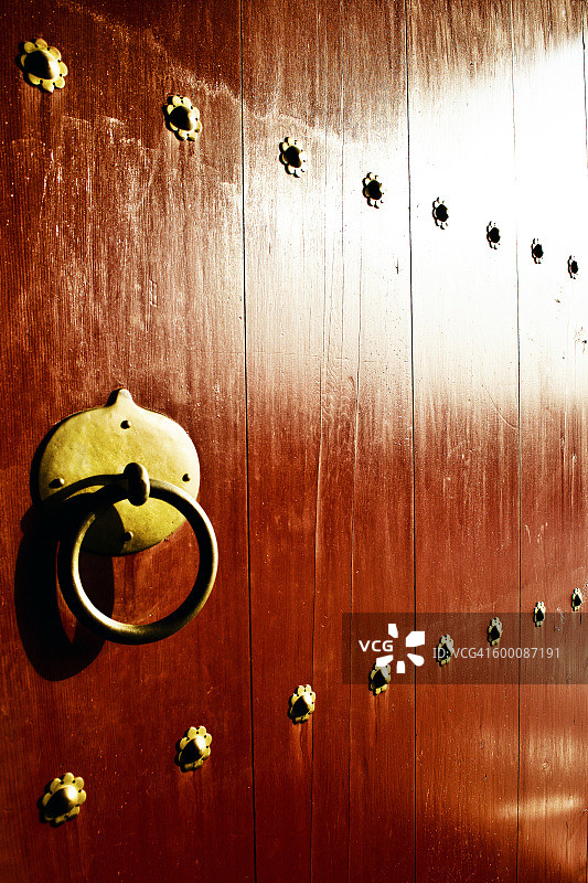 韩国传统大门图片素材