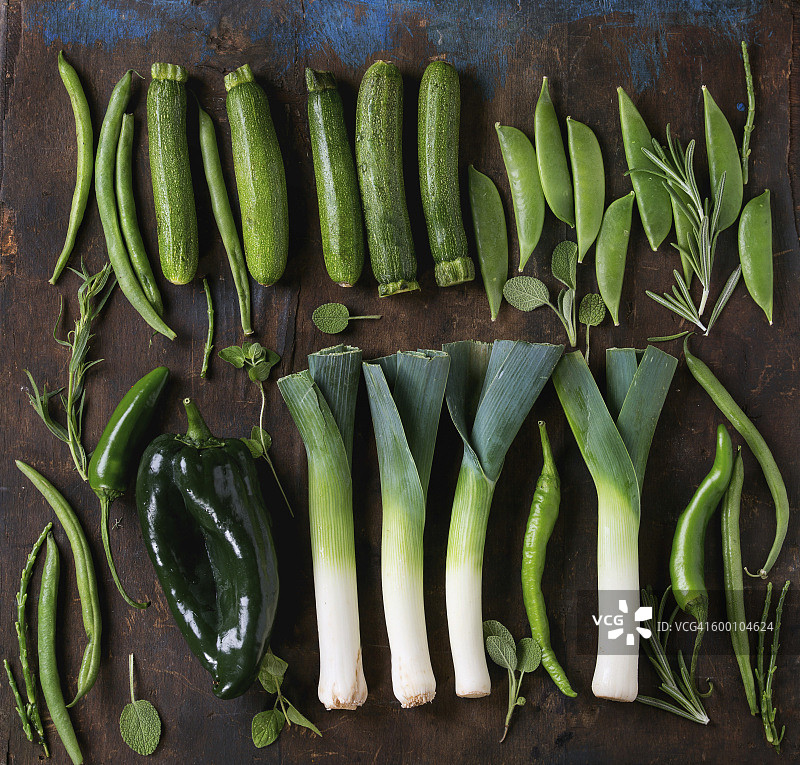 各种新鲜绿色蔬菜图片素材