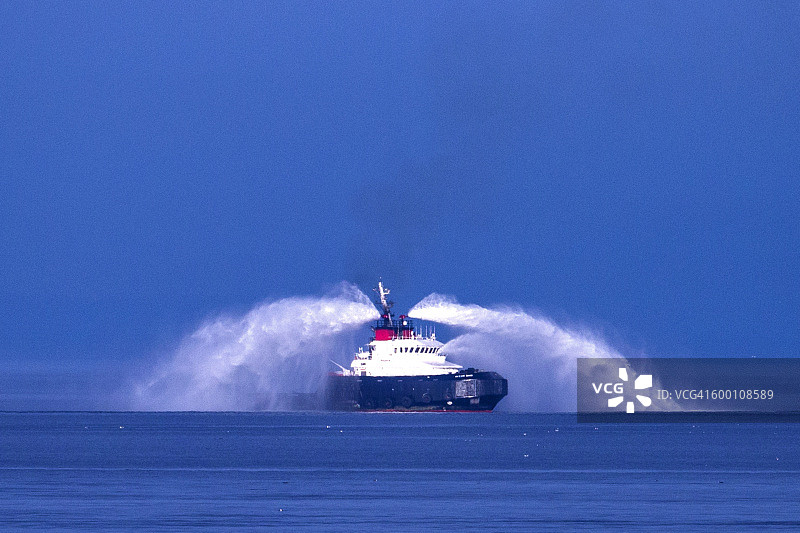 海洋消防船图片素材