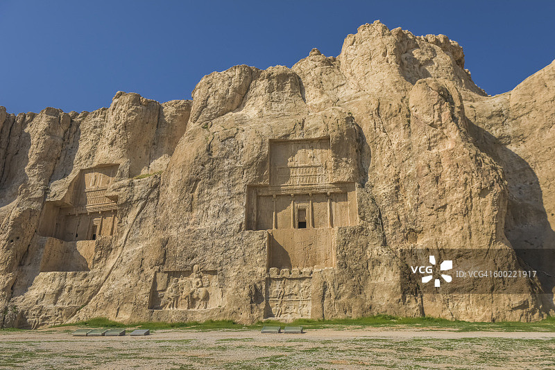 伊朗纳克什·鲁斯塔姆的国王陵墓图片素材