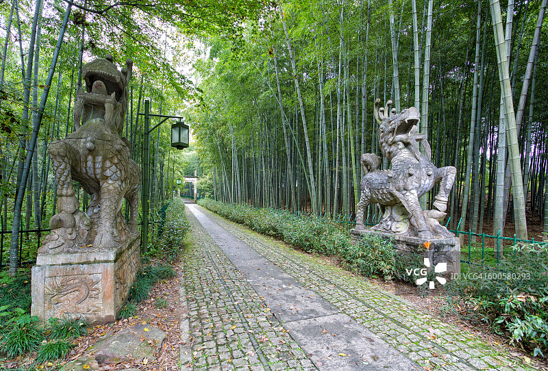 云栖竹径之门图片素材