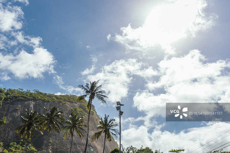 从红色海滩看到的里约天空图片素材