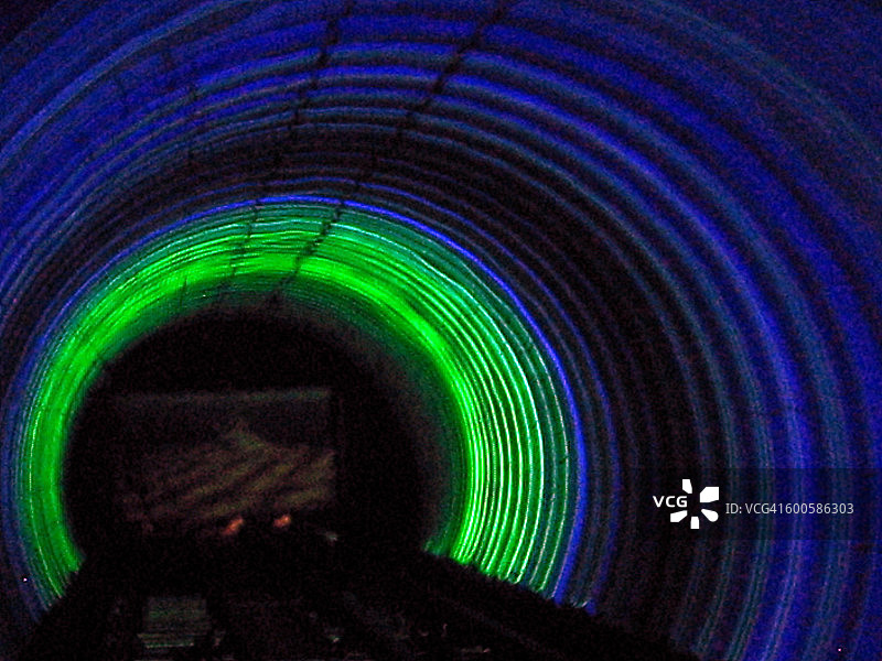 中国上海外滩观光隧道图片素材