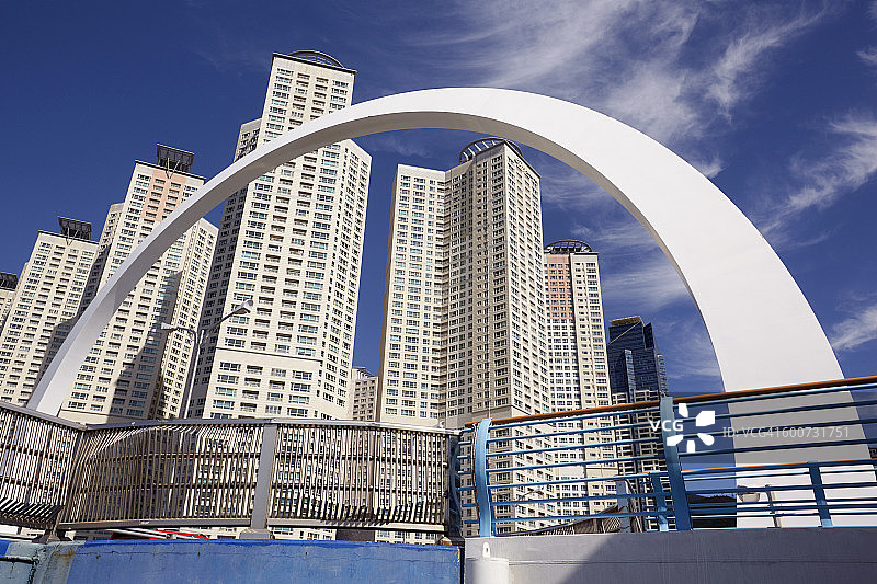 釜山Centumbuk-daero大桥拱门图片素材