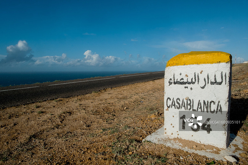 前往卡萨布兰卡的路上图片素材
