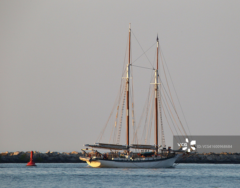 历史悠久的纵帆船图片素材