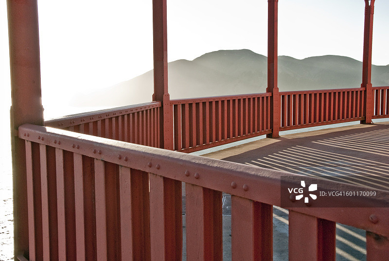 金门大桥栏杆图片素材