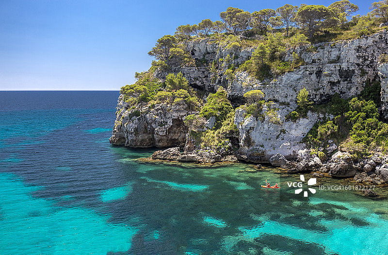西班牙梅诺卡岛：卡拉马卡雷塔景色图片素材